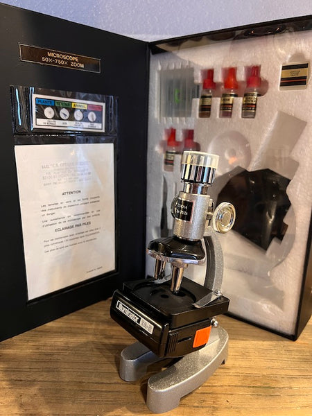 Malette d'études vintage microscope Illuminator TA-2