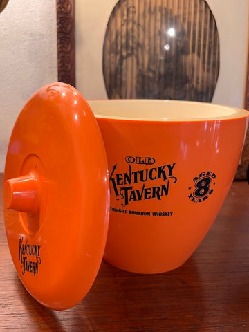 Seau / bac à glaçon vintage Kentucky Tavern orange - Sipea Italy