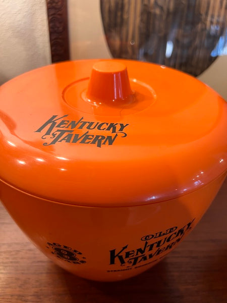 Seau / bac à glaçon vintage Kentucky Tavern orange - Sipea Italy