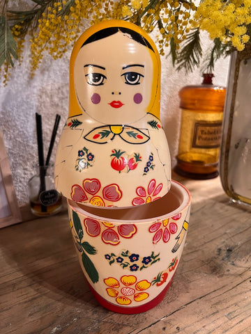 Seau à glace poupée russe Matriochka Moskovkaya - 1980