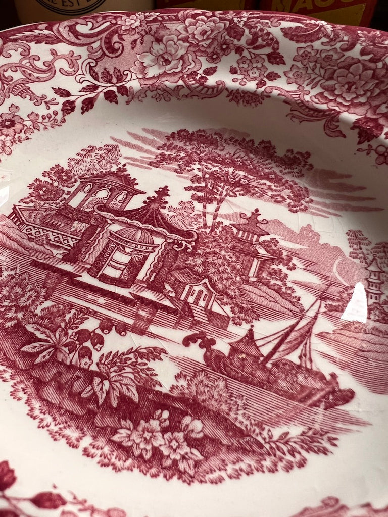 Assiette vintage en porcelaine La Cartuja Sevilla Pickman Assiette vintage en porcelaine La Cartuja Sevilla Pickman