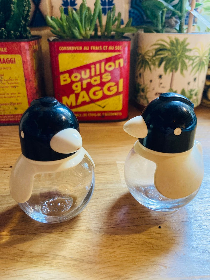 Ensemble poivrière / salière pingouins Stoha Germany - Années 80