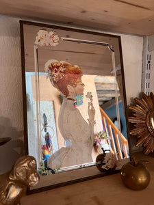 Miroir vintage Joséphine Currie - 1970