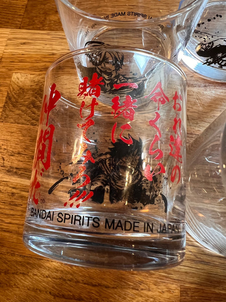 5 verres collectors One Piece Ichiban Kuji Bandai Spirits - Made in Japan