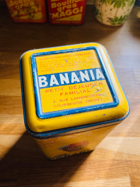Boite métallique Banania vintage Café