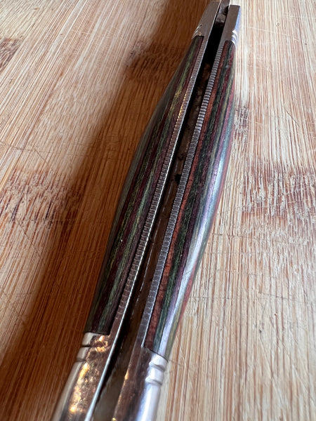 Couteau vintage Laguiole véritable Coutellerie Chevalarias 10cm