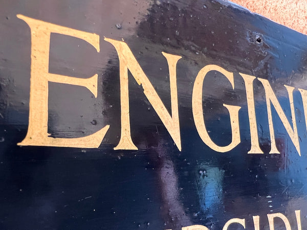 Enseigne en bois vintage de New York peinte à la main - Années 50/60