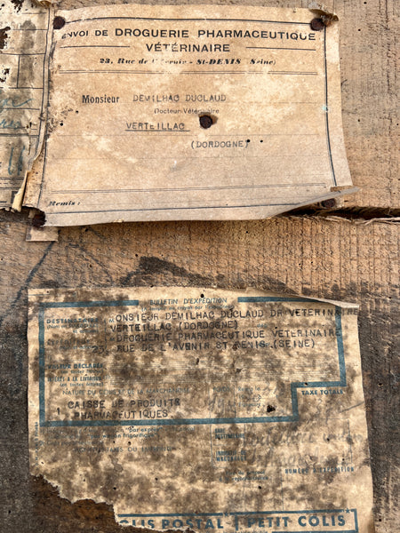 Rare caisse vintage en bois Izarra Liqueur Bayonne (France) - Années 50/60