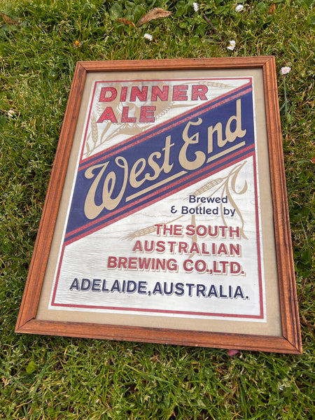 Miroir publicitaire vintage West End - Adelaide Australia