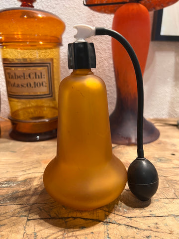Vaporisateur à poire vintage en verre et caoutchouc