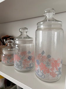 Ensemble de 3 pots vintages Luminarc France - Années 70