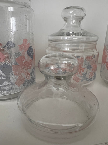 Ensemble de 3 pots vintages Luminarc France - Années 70