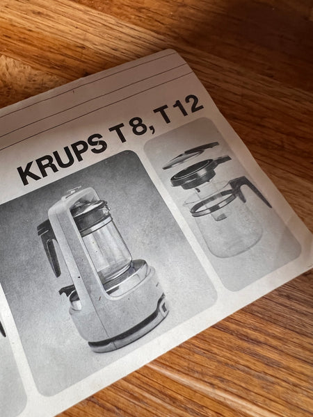 Cafetière à vapo-pression vintage Krups T8 Type 265A - Années 70
