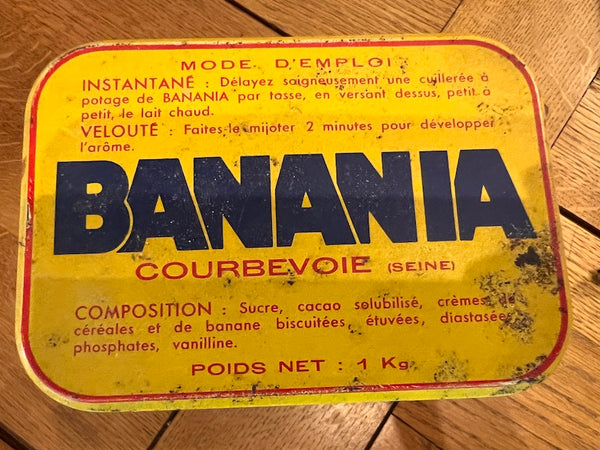 Boite vintage en fer Banania café - Années 50/60