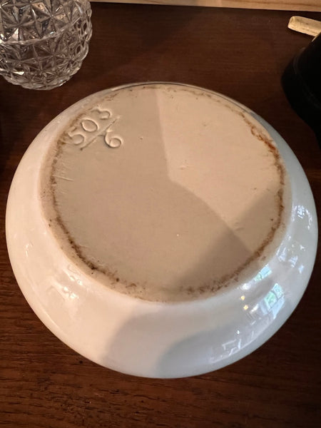 Petit pichet vintage Cacolac en céramique blanche
