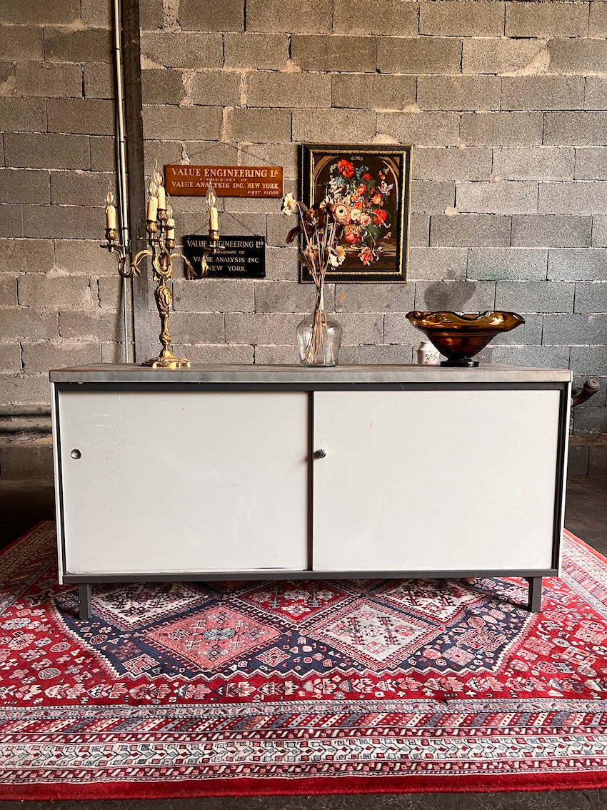 Enfilade vintage / Sideboard métallique d'administration AR Cordemeyer pour Gispen - 1960