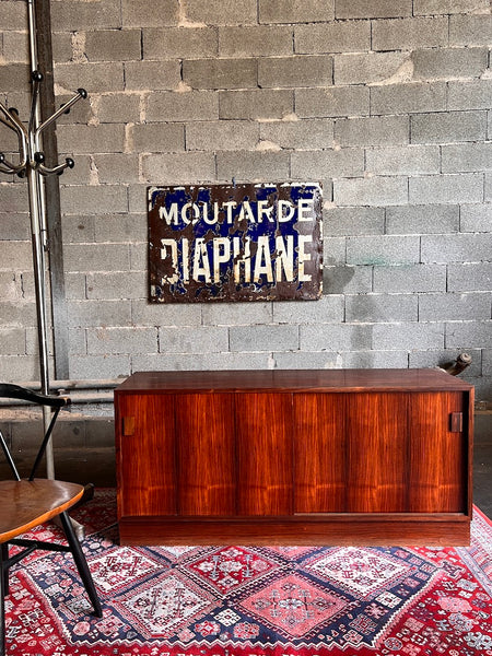 Le Sélectionneur - Brocante - Enfilade scandinave vintage en teck Dr Visby J - Made in Denmark - Années 70