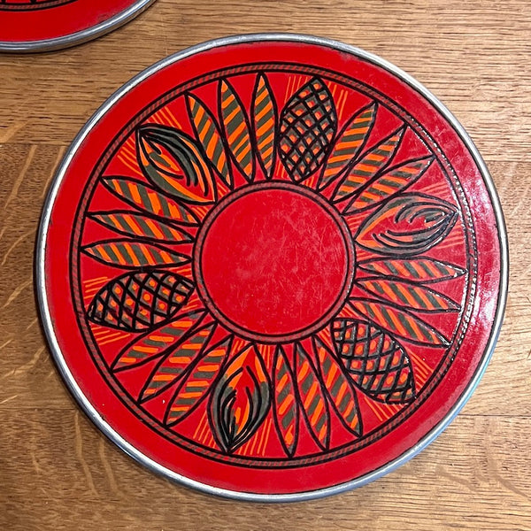 Duo de dessous de plat vintages de 2 tailles différentes