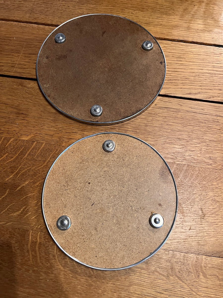 Duo de dessous de plat vintages de 2 tailles différentes