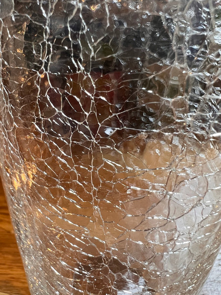 Shaker vintage Orangina en verre et métal - Années 80
