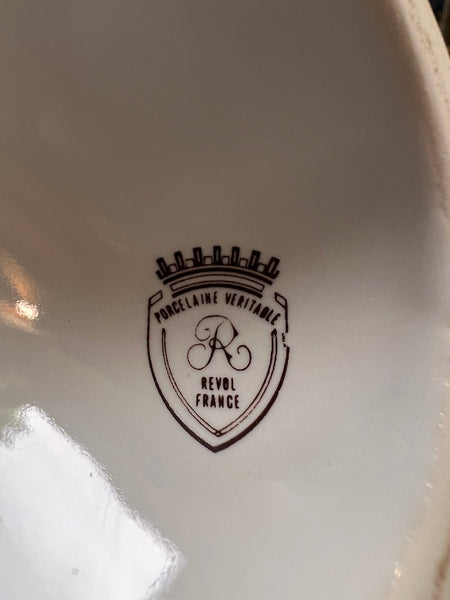 Bouteille à eau de vie vintage Vieille Réserve Revol en porcelaine - Made in France