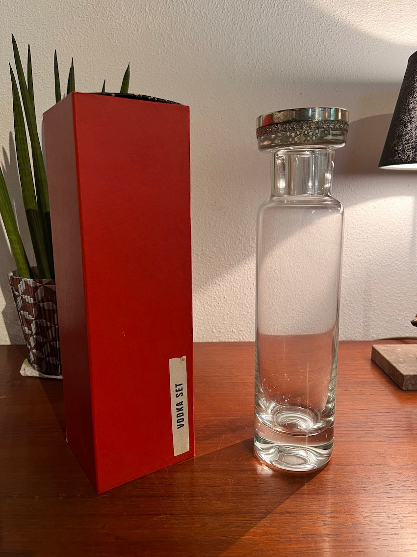 Vodka set vintage en cristal - Made in Italy - Années 70