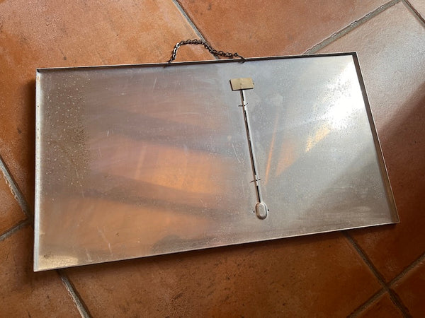 Cadre métallique vintage Kanterbrau SA de bistrot avec son thermomètre - Années 70