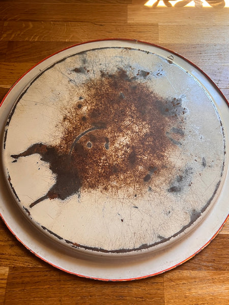 Plateau de service de bistrot vintage en métal