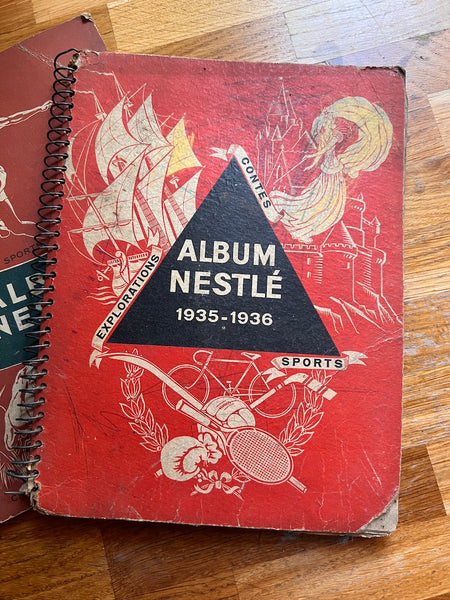 Albums vintages de vignettes Nestlé 1935/36 et 1938/39