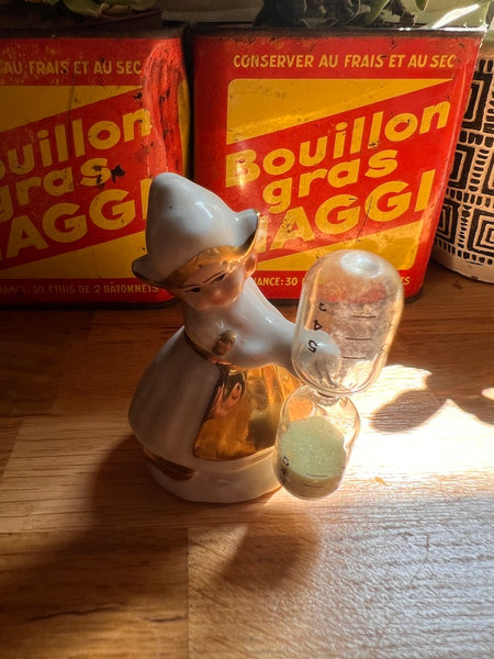 Sablier vintage 5 minutes en porcelaine - Made in Germany - Années 40