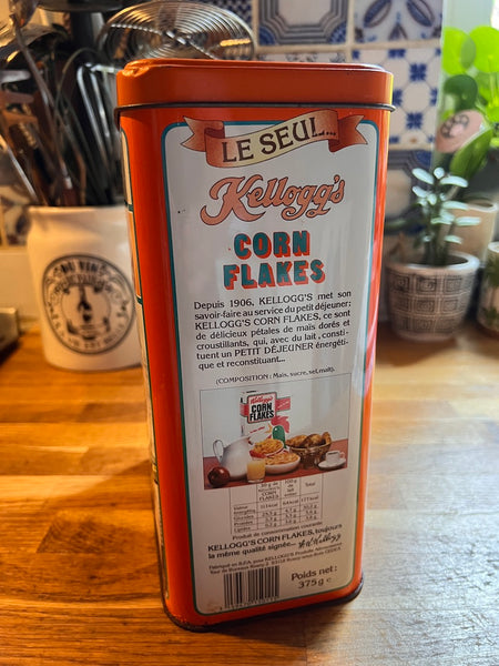 Boite métallique vintage Kellogg's Corn Flakes - Spéciale Anniversaire - 1987