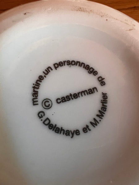 Petite théière vintage Martine en porcelaine - Editions Casterman - Années 80