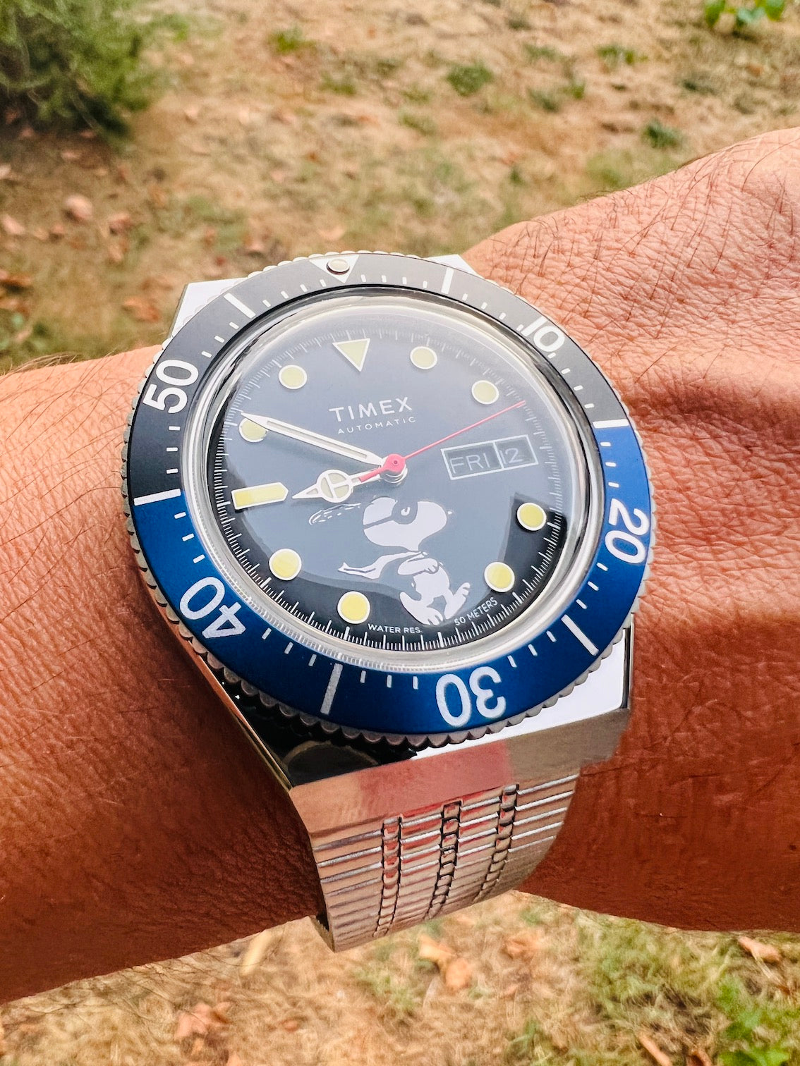Montre neuve TIMEX automatique M79 SNOOPY X PEANUTS Ref. TW2U855007U