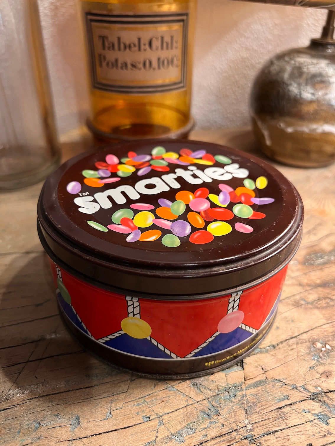 Boite métallique vintage Smarties - England - Années 80