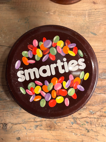 Boite métallique vintage Smarties - England - Années 80