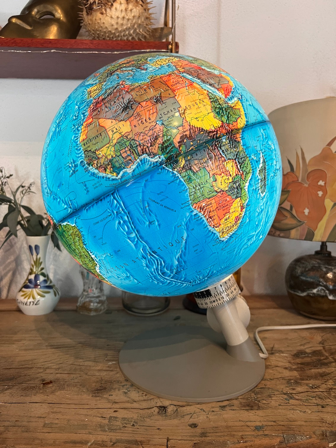 Globe-terrestre / Mappemonde lumineux Scan-Globe Danemark - 1976