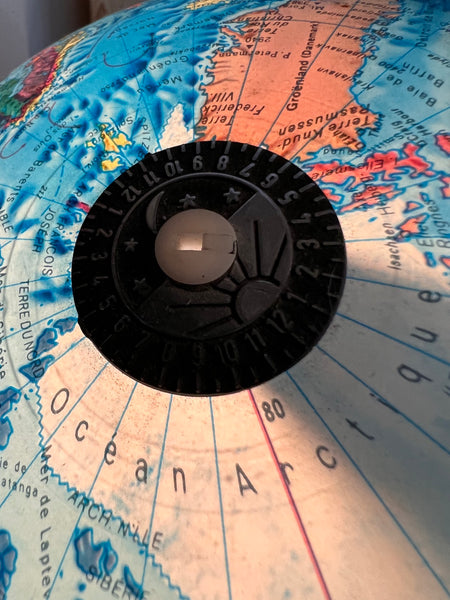 Globe-terrestre / Mappemonde lumineux Scan-Globe Danemark - 1976