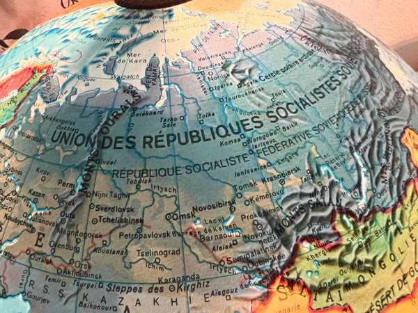 Globe-terrestre / Mappemonde lumineux Scan-Globe Danemark - 1976