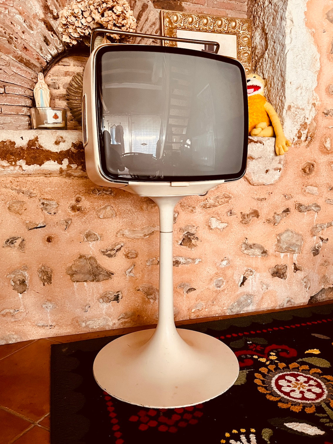 Téléviseur BRANDT 31409 vintage 70's orange LOFT TV DECO Téléviseur BRANDT 31409 vintage 70's orange LOFT TV DECO