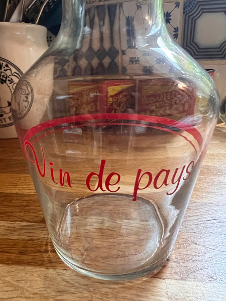 Pichet / carafe en verre Vin de table avec bouchon en liège