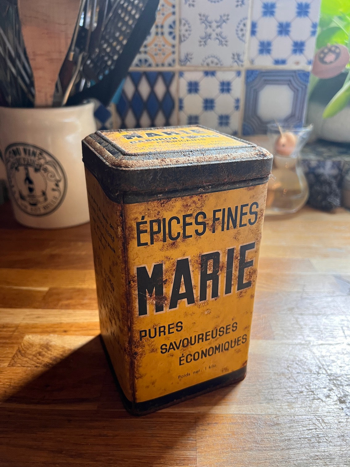 Boite métallique vintage Epices Fines MARIE - Daburon Frères - Paris / Périgueux