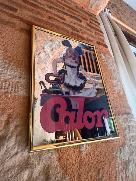 Miroir publicitaire vintage Calor 38x28cm