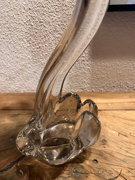 Lampe de table vintage Cygne en cristal - Années 50