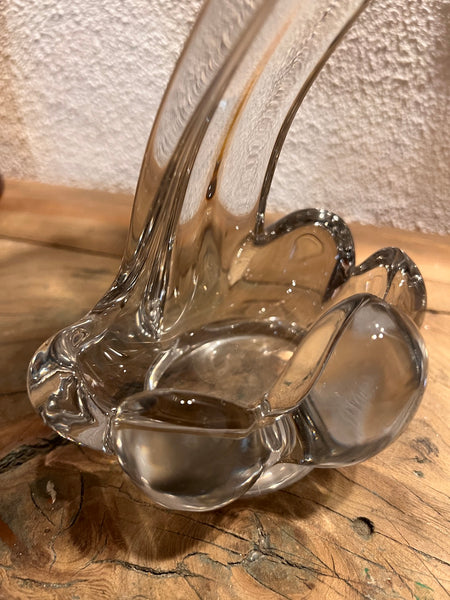 Lampe de table vintage Cygne en cristal - Années 50