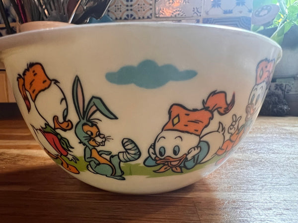 Bol à oreilles vintage en mélamine Plastorex Made in France - Walt Disney - Années 70/80
