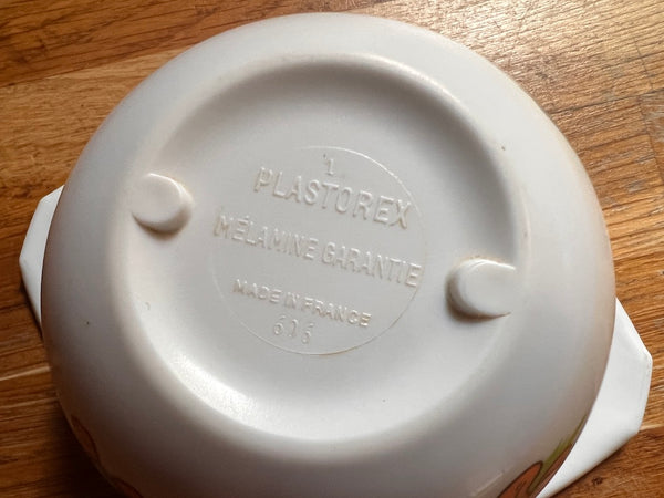Bol à oreilles vintage en mélamine Plastorex Made in France - Walt Disney - Années 70/80