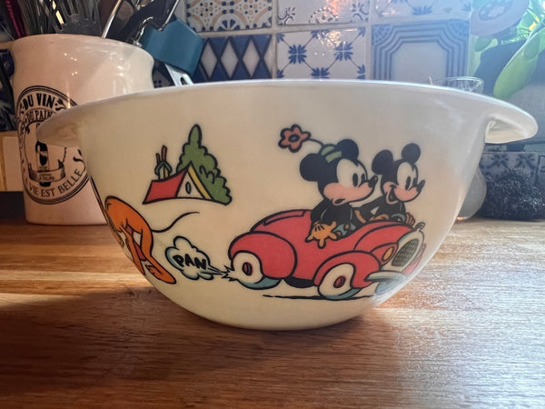 Bol à oreilles vintage en mélamine Plastorex Made in France - Walt Disney - Années 70/80