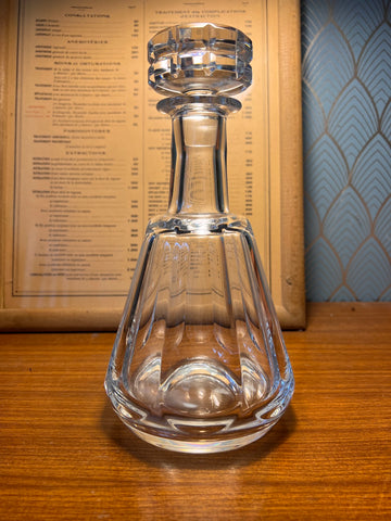 Carafe vintage en cristal taillé Baccarat France modèle Talleyrand - Années 50/60