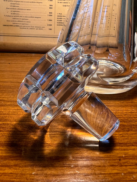 Carafe vintage en cristal taillé Baccarat France modèle Talleyrand - Années 50/60