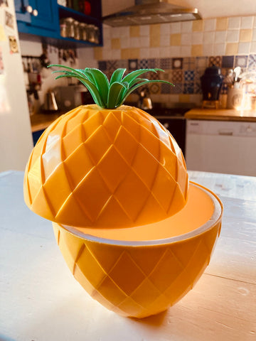 Seau / bac à glaçons ananas vintage